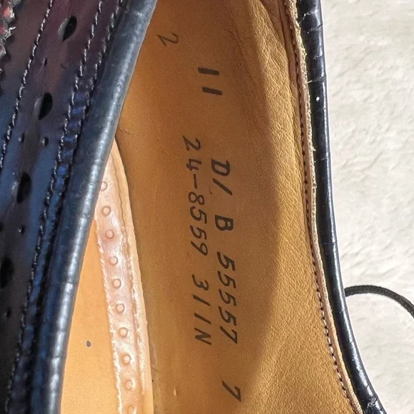 Johnston & Murphy Aristocraft Wingtip Oxford Size 11 Burgundy - Picture 7 of 7